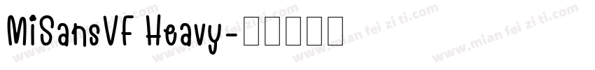 MiSansVF Heavy字体转换